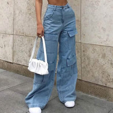 Load image into Gallery viewer, Women's Cargo Pants Jeans