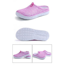 Load image into Gallery viewer, Womens Casual Clogs Breathable Beach Sandals Slippers Summer Slip On Women Flip Flops Home Shoes Breathable Water Shoes Beach Sandals Lightweight Slip-On Clogs