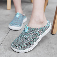 Load image into Gallery viewer, Womens Casual Clogs Breathable Beach Sandals Slippers Summer Slip On Women Flip Flops Home Shoes Breathable Water Shoes Beach Sandals Lightweight Slip-On Clogs
