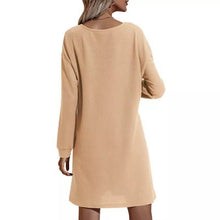 Load image into Gallery viewer, Women's Casual Dresses V-Neck Buttoned Hip Knitted Dresses