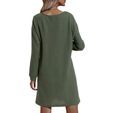 Load image into Gallery viewer, Women's Casual Dresses V-Neck Buttoned Hip Knitted Dresses