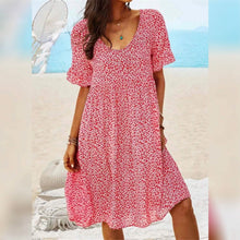 Load image into Gallery viewer, Women's Casual Floral Dress