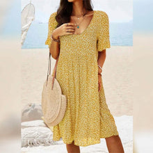 Load image into Gallery viewer, Women's Casual Floral Dress