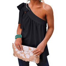 Load image into Gallery viewer, Women's Casual Tie One Shoulder Top