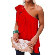 Load image into Gallery viewer, Women's Casual Tie One Shoulder Top