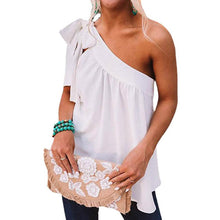 Load image into Gallery viewer, Women's Casual Tie One Shoulder Top