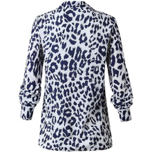 Load image into Gallery viewer, Womens Casual Tops V Neck Leopard Tunic Long Sleeve Button Down Shirts Top