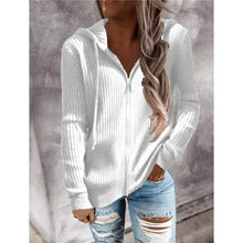 Load image into Gallery viewer, Women's Casual Zip Hoodied Jacket