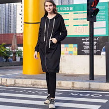 Load image into Gallery viewer, Women's Casual Zip up Hoodies Long Tunic Sweatshirts Jackets Fashion Plus Size Hoodie with Pockets