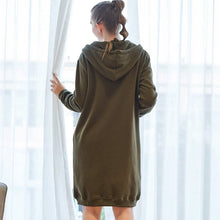 Load image into Gallery viewer, Women's Casual Zip up Hoodies Long Tunic Sweatshirts Jackets Fashion Plus Size Hoodie with Pockets