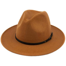Load image into Gallery viewer, Womens Classic Wide Brim Floppy Panama Hat