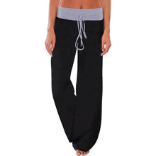 Load image into Gallery viewer, Women's Comfy Stretch Drawstring Palazzo Wide Leg Lounge Pant