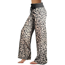 Load image into Gallery viewer, Women's Comfy Stretch Drawstring Palazzo Wide Leg Lounge Pant