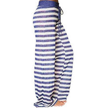 Load image into Gallery viewer, Women's Comfy Stretch Drawstring Palazzo Wide Leg Lounge Pant
