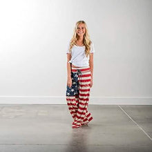 Load image into Gallery viewer, Women's Comfy Stretch Drawstring Palazzo Wide Leg Lounge Pant