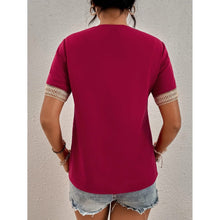 Load image into Gallery viewer, Women's Contrast Guipure Lace Blouse