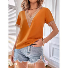 Load image into Gallery viewer, Women's Contrast Guipure Lace Blouse
