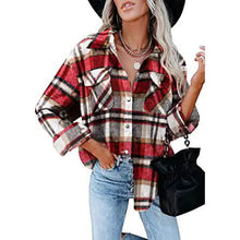 Load image into Gallery viewer, Womens Corduroy Button Down Shirts