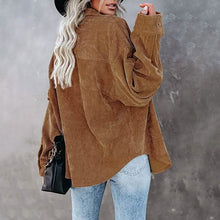Load image into Gallery viewer, Women's Corduroy Shirts Casual Long Sleeve Top