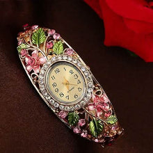 Load image into Gallery viewer, Women's Crystal Bracelet Wrist Watch