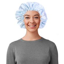 Load image into Gallery viewer, Women's Double Layer Reversible Silky Satin Headscarf Sleeping Bonnet Hat Headband