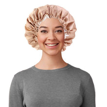 Load image into Gallery viewer, Women's Double Layer Reversible Silky Satin Headscarf Sleeping Bonnet Hat Headband