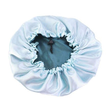 Load image into Gallery viewer, Women's Double Layer Reversible Silky Satin Headscarf Sleeping Bonnet Hat Headband