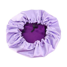 Load image into Gallery viewer, Women's Double Layer Reversible Silky Satin Headscarf Sleeping Bonnet Hat Headband