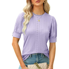 Load image into Gallery viewer, Women's Dressy Casual Puff Sleeve Tops