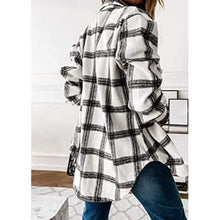 Load image into Gallery viewer, Women's Fall Clothes Plaid Jacket Long Sleeve