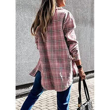 Load image into Gallery viewer, Women's Fall Clothes Plaid Jacket Long Sleeve