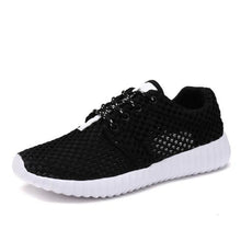 Load image into Gallery viewer, Womens Fashion Casual Sneakers Lightweight Comfortable Breathable Lace-up Mesh Couples Shoes Lightweight Casual Walking Shoes Breathable Mesh Fashion Sneakers