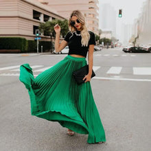 Load image into Gallery viewer, Women's Fashion Long Summer Swing Pleated Skirt