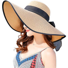 Load image into Gallery viewer, Women's Floppy Wide Brim Beach Hat
