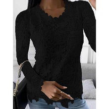 Load image into Gallery viewer, Women's Floral Lace Long Sleeve Blouse Shirt