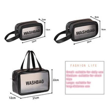 Load image into Gallery viewer, Women's Frosted Waterproof Cosmetic Bag