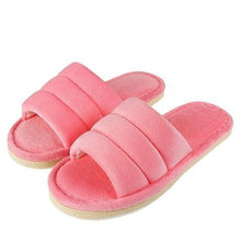 Load image into Gallery viewer, Womens Fur Slippers Winter Shoes Home Slippers Plush Women Indoor Warm Fluffy Cotton Shoes Women's Fuzzy House Memory Foam Slippers Furry Faux Fur Lined Bedroom Shoes