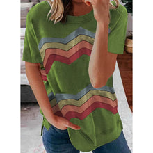 Load image into Gallery viewer, Womens Graphic Crewneck Tee Loose Casual T-Shirt