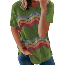Load image into Gallery viewer, Womens Graphic Crewneck Tee Loose Casual T-Shirt