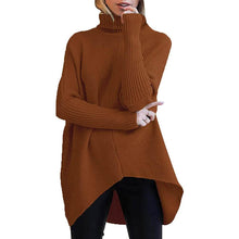 Load image into Gallery viewer, Women's High Neck Long Sweater