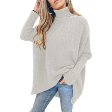 Load image into Gallery viewer, Women's High Neck Long Sweater