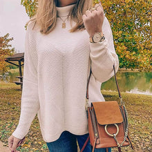 Load image into Gallery viewer, Women's High Neck Long Sweater