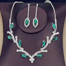 Load image into Gallery viewer, Women's Hoop Earrings and Necklace