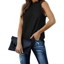 Load image into Gallery viewer, Women's Lace Crochet Hollow Out Tank Top