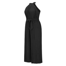 Load image into Gallery viewer, Women's Lace-Up Halter Casual Wide-Leg Jumpsuit