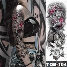 Load image into Gallery viewer, Womens Large Tattoo Eye Lion Waterproof Temporary Sticker Realistic Big Luxury Tattoo Modern Design