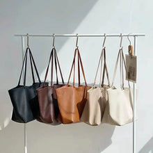 Load image into Gallery viewer, Women's Large Totes PU Leather Shoulder Bag Soft Purse Hobo Handbag Casual Top Handle Bag For Travel Work