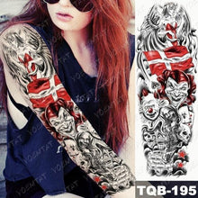 Load image into Gallery viewer, Womens Large Waterproof Temporary Sticker Tattoo Tiger Fox Luxury Design From Wonderland