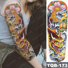 Load image into Gallery viewer, Womens Large Waterproof Temporary Sticker Tattoo Tiger Fox Luxury Design From Wonderland