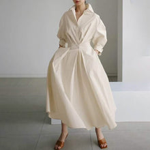 Load image into Gallery viewer, Women's Long Linen Dress Shirt